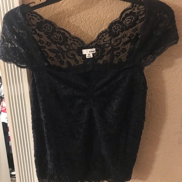 Lace black top - Picture 2 of 3